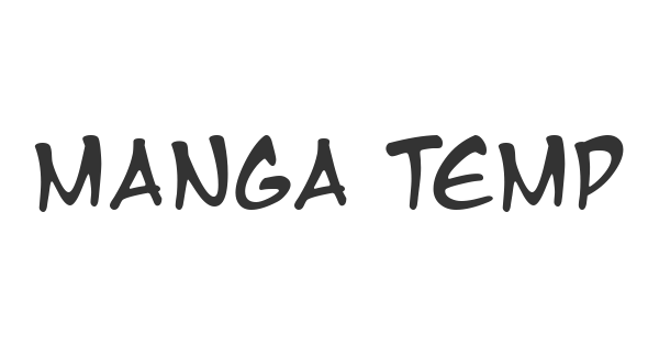 Manga Temple font thumb
